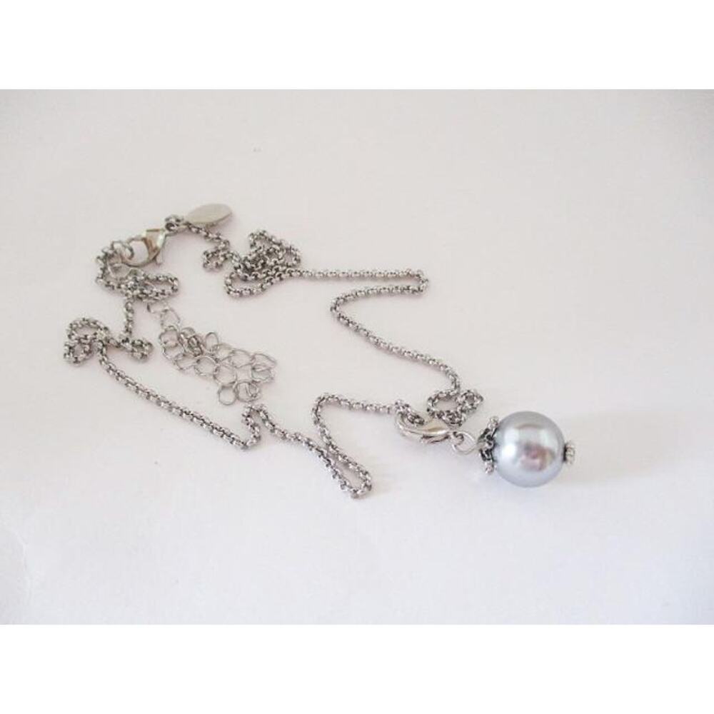 1971 NWOT South Hill 20" Silver Necklace w/Silver Ball Charm